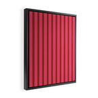 Bold Stripes Vertical Colorful Eclectic Lined Pink and Russet Pattern Framed Canvas Print Gallery Image 2