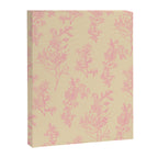 Botanical Cottage Floral Pattern in Pink Cream Canvas Print Gallery Image 8