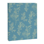 Botanical Cottage Woven Look Pattern in Light Blue Canvas Print Gallery Image 8
