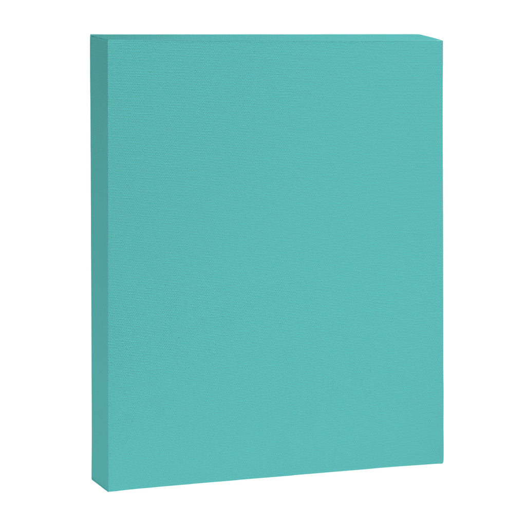 Bright Aqua Cyan Blue-Green Turquoise Solid  Canvas Print Gallery Image 8