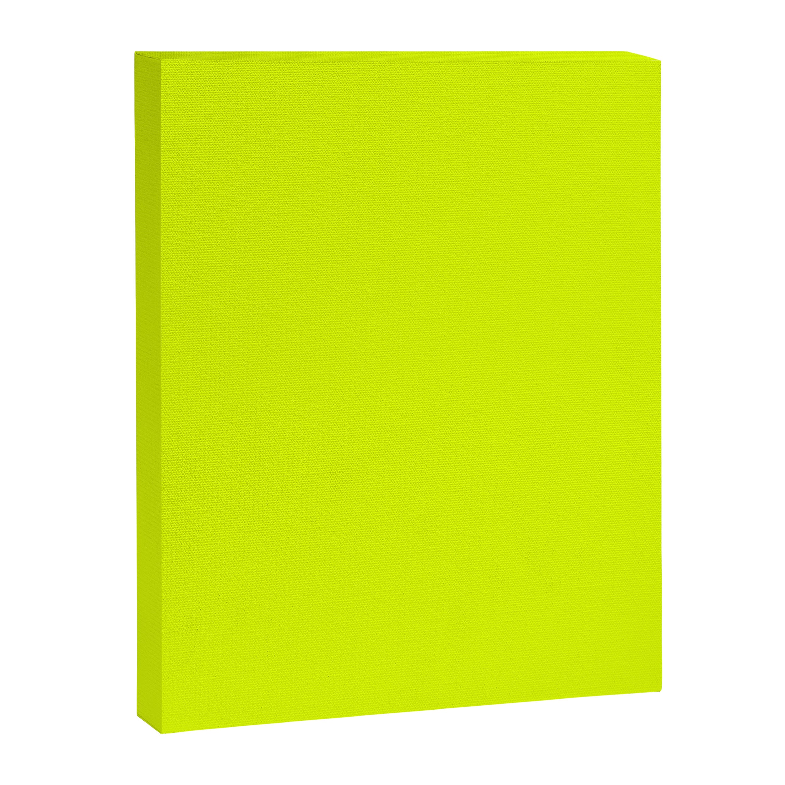 Bright Chartreuse Yellow Solid Color Canvas Print Gallery Image 8