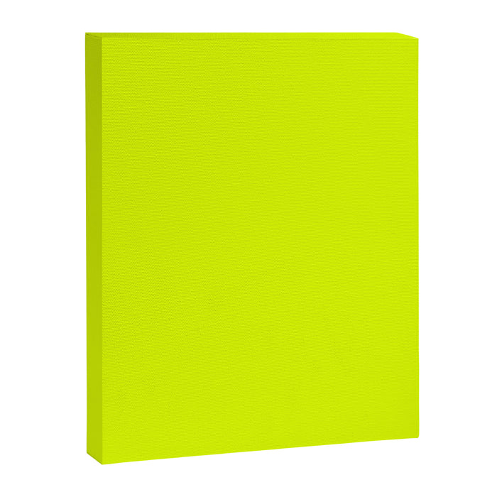 Bright Chartreuse Yellow Solid Color Canvas Print Gallery Image 1