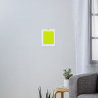 Bright Chartreuse Yellow Solid Color Art Print Gallery Image 3