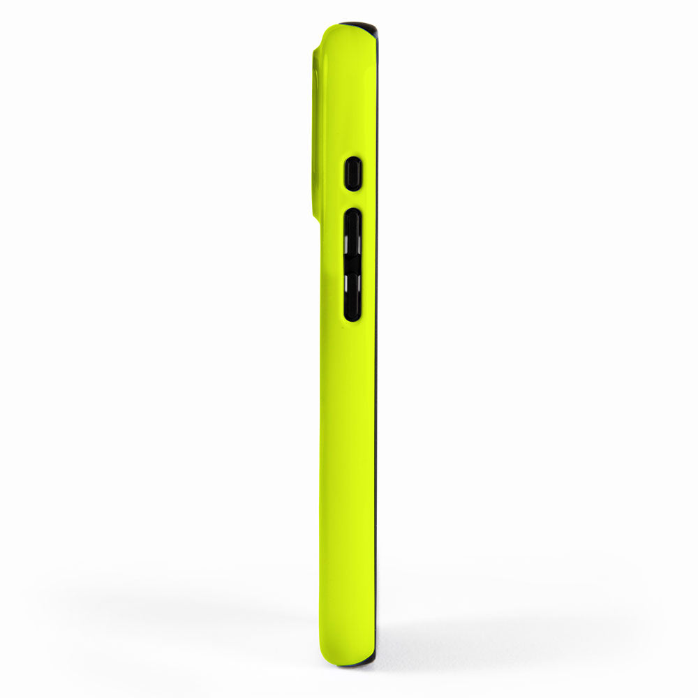 Bright Chartreuse Yellow Solid Color iPhone Case Gallery Image 2