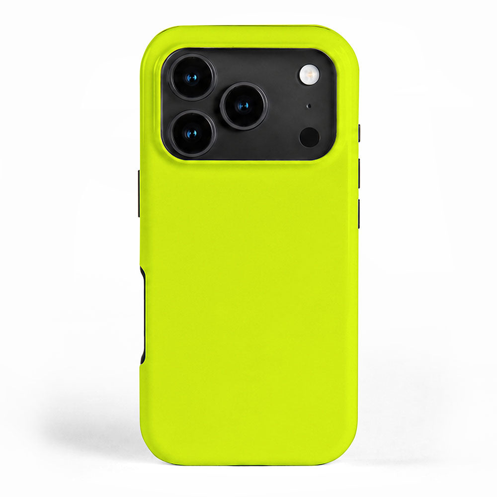 Bright Chartreuse Yellow Solid Color iPhone Case Gallery Image 1