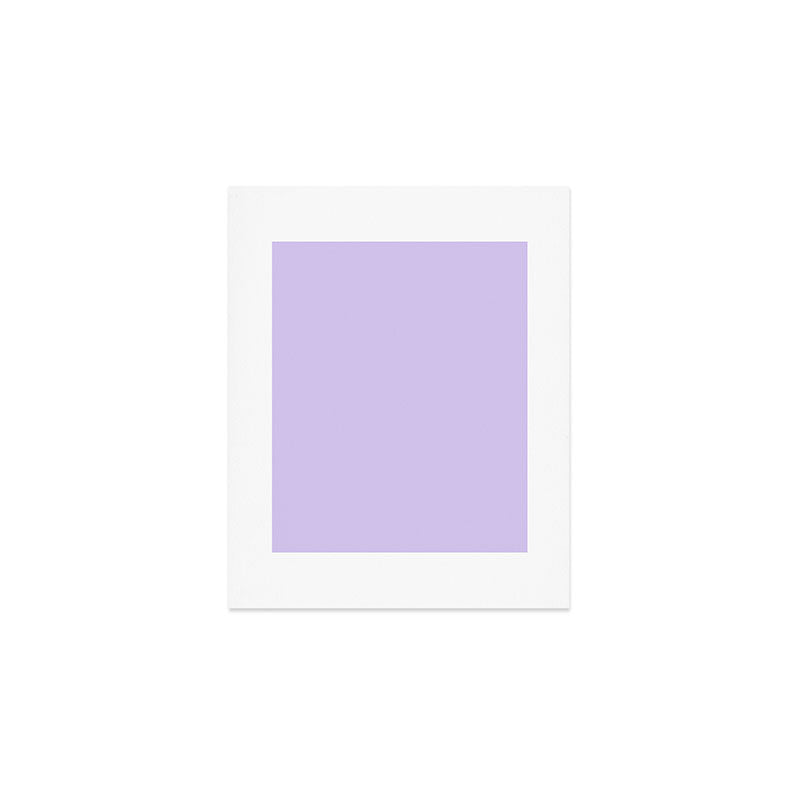 Bright Light Lilac Lavender Purple Solid Art Print Gallery Image 1