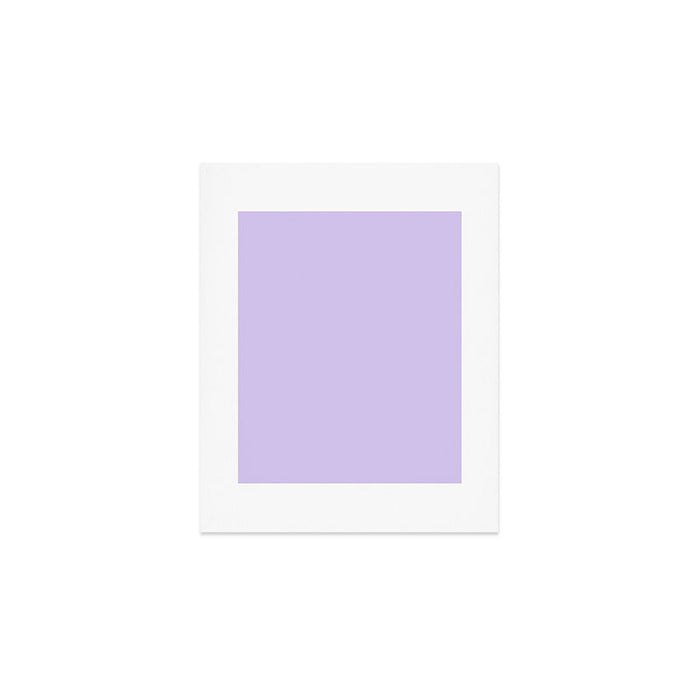 Bright Light Lilac Lavender Purple Solid Art Print Gallery Image 1