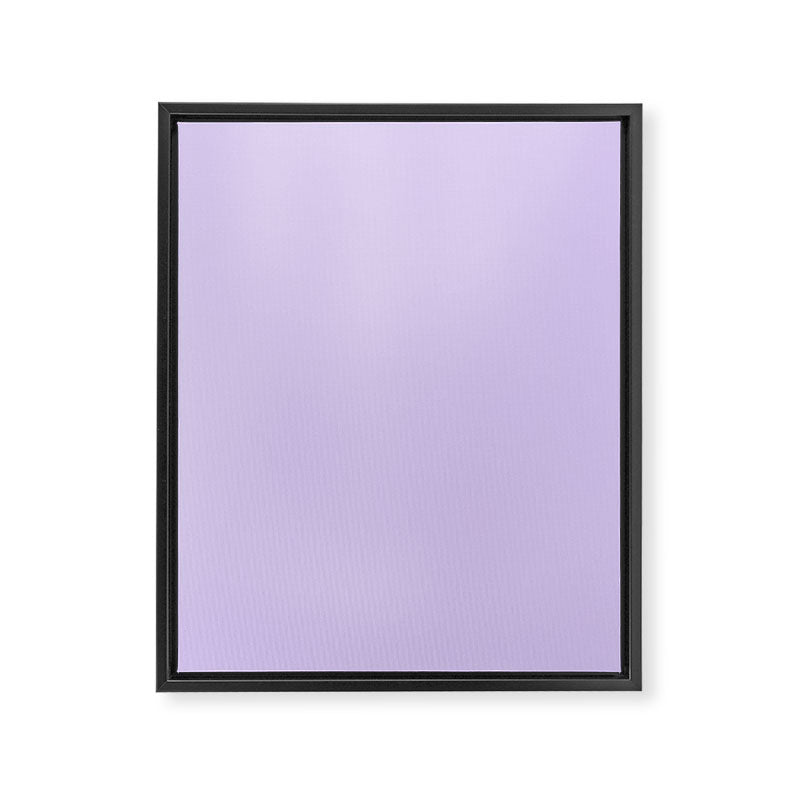 Bright Light Lilac Lavender Purple Solid Framed Canvas Print Gallery Image 8