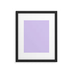 Bright Light Lilac Lavender Purple Solid Framed Art Print Gallery Image 6