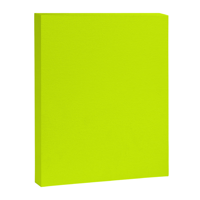 Bright Neon Yellow Green Chartreuse Solid Color Canvas Print Gallery Image 1