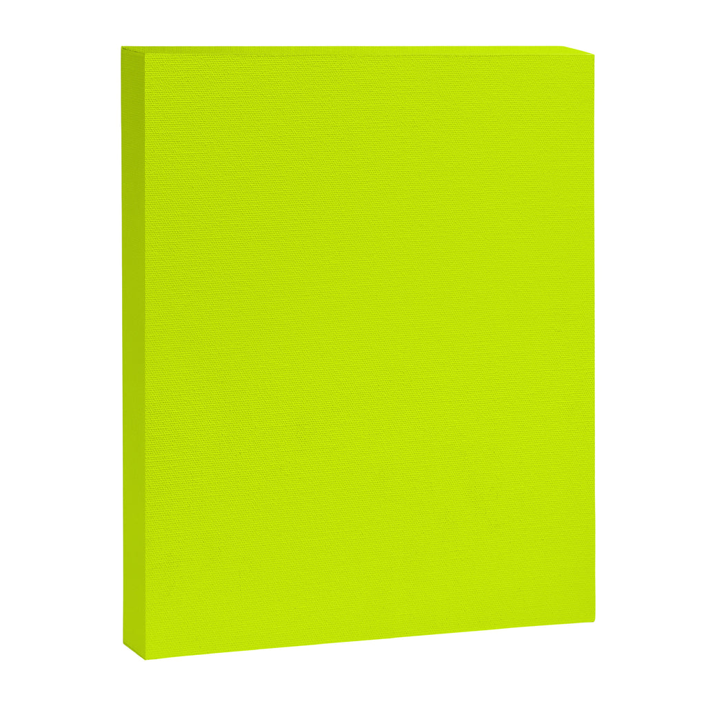 Bright Neon Yellow Green Chartreuse Solid Color Canvas Print Gallery Image 8
