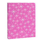 Bright Pink Mid Century Modern Twinkling Stars Retro Atomic Pattern Canvas Print Gallery Image 8