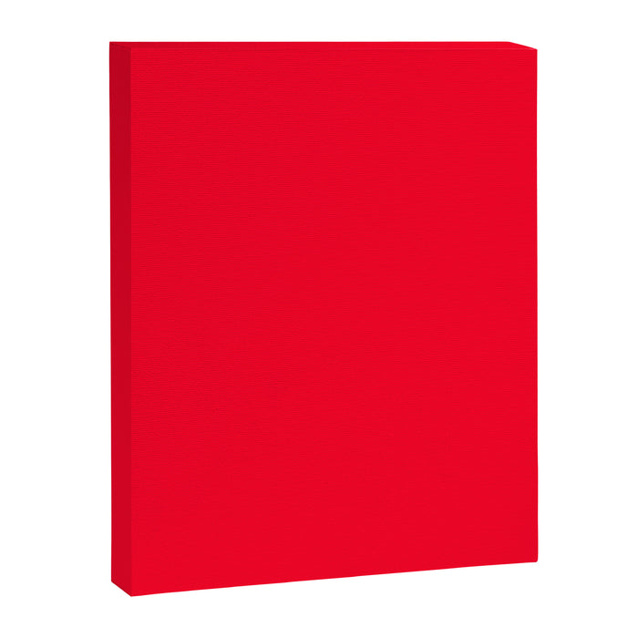 Bright Red Solid Color Canvas Print Gallery Image 1