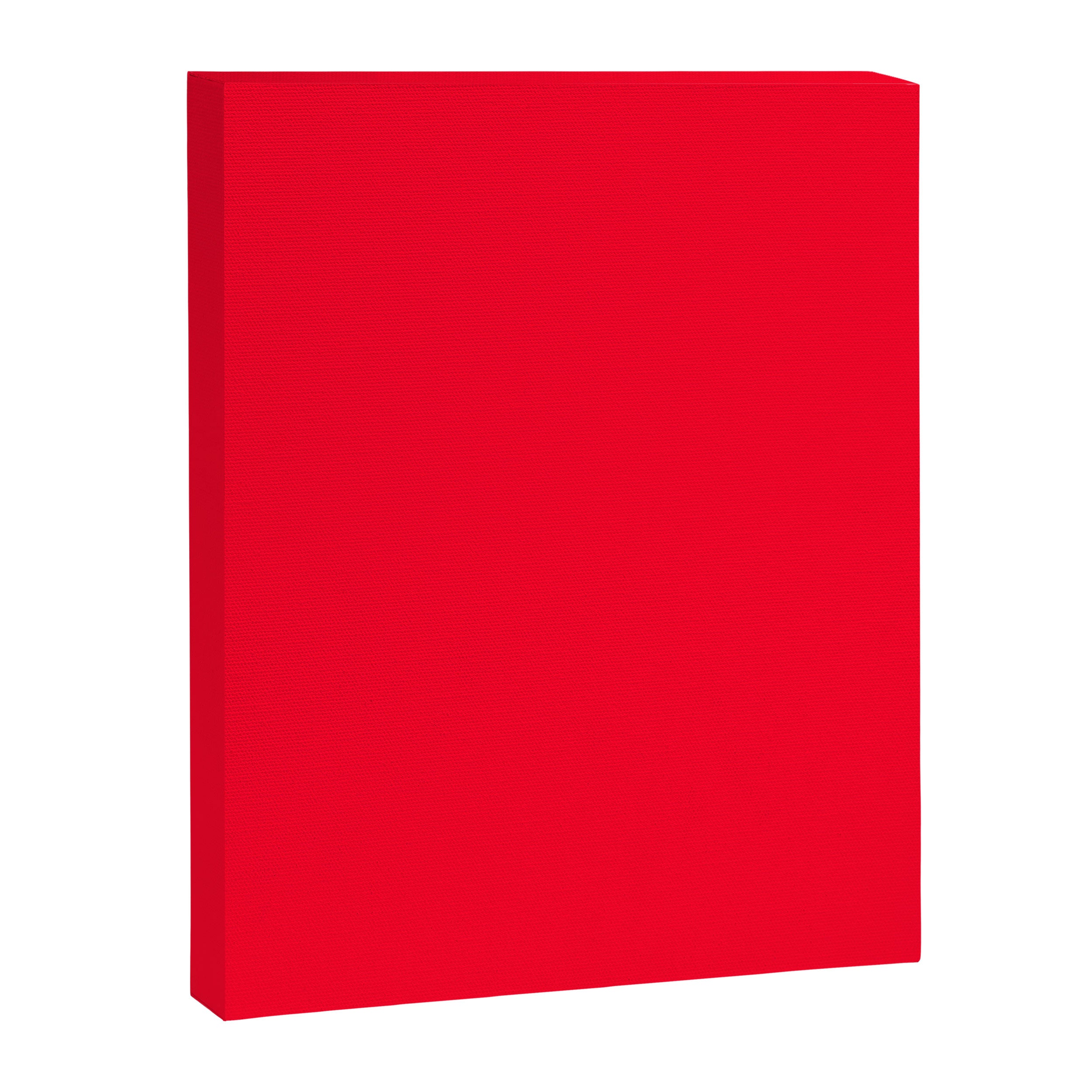 Bright Red Solid Color Canvas Print Gallery Image 8
