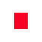 Bright Red Solid Color Art Print Gallery Image 1