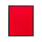 Bright Red Solid Color Framed Canvas Print Gallery Image 8