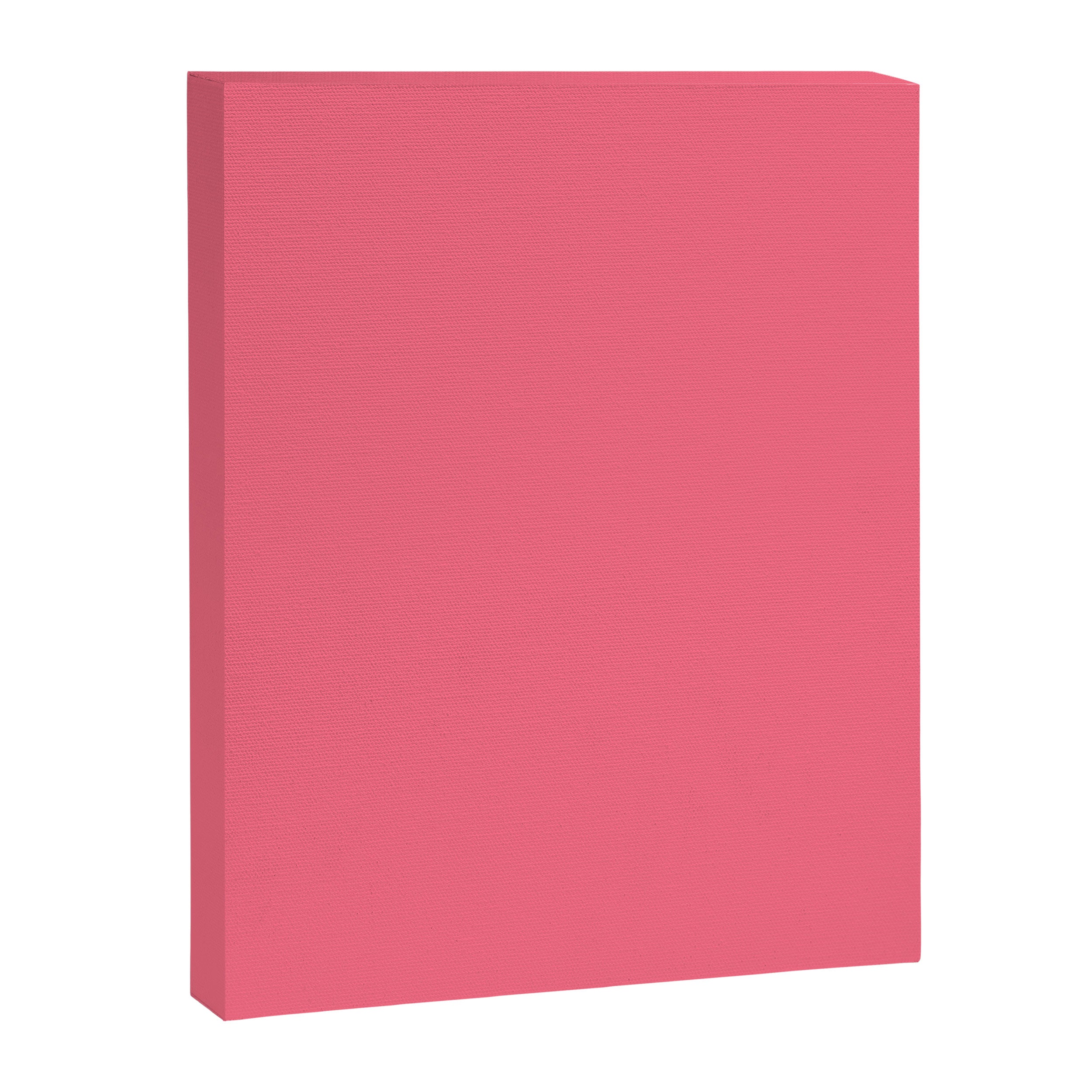 Bright Watermelon Pink Solid Colour  Canvas Print Gallery Image 8