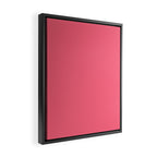 Bright Watermelon Pink Solid Colour  Framed Canvas Print Gallery Image 2