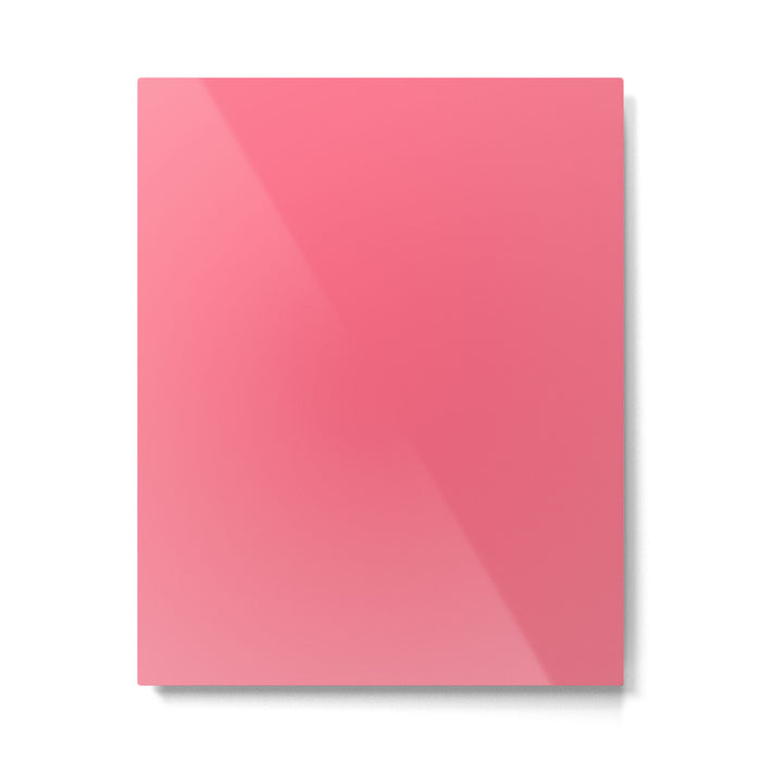 Bright Watermelon Pink Solid Colour  Metal Print Gallery Image 1