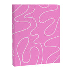 Bubblegum Pink Squiggle Abstract Pattern Canvas Print Gallery Image 8