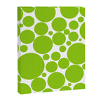Bubbly Mod Dots Pattern Lime Green and White Canvas Print Gallery Image 8