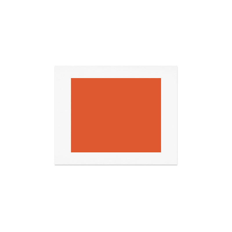 Burnt Orange Solid Art Print Gallery Image 1