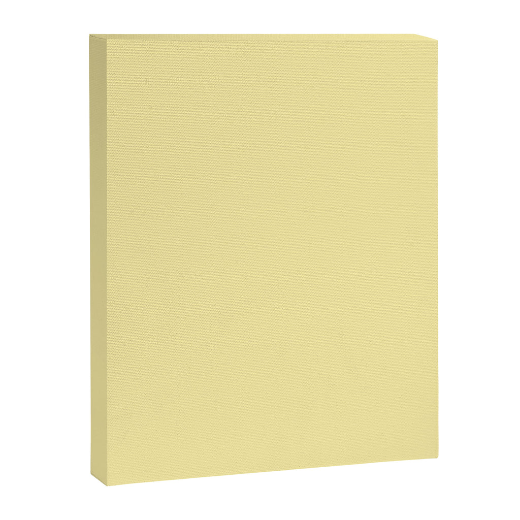 Butter Yellow Pale Soft Pastel Solid Canvas Print Gallery Image 8