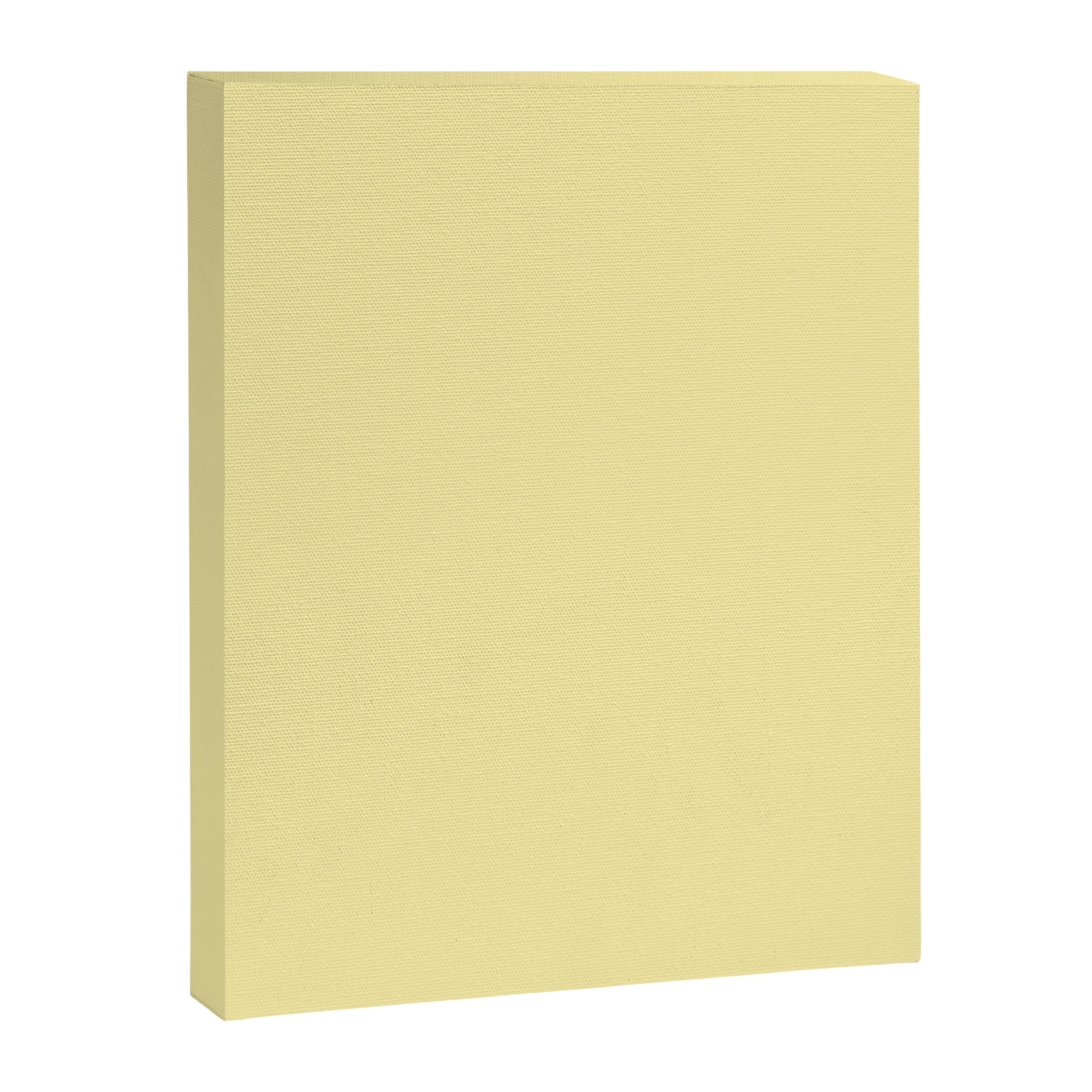 Butter Yellow Pale Soft Pastel Solid Canvas Print Gallery Image 8