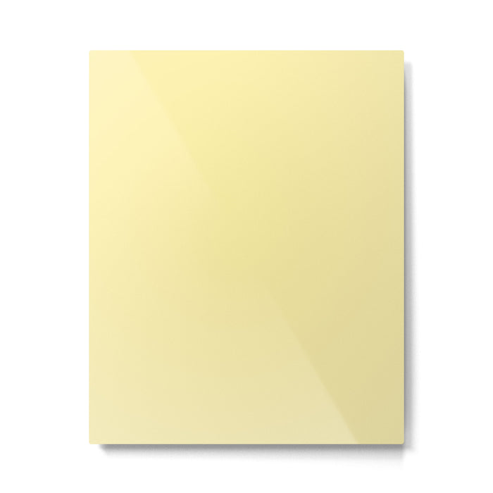 Butter Yellow Pale Soft Pastel Solid Metal Print Gallery Image 1