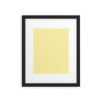 Butter Yellow Pale Soft Pastel Solid Framed Art Print Gallery Image 6