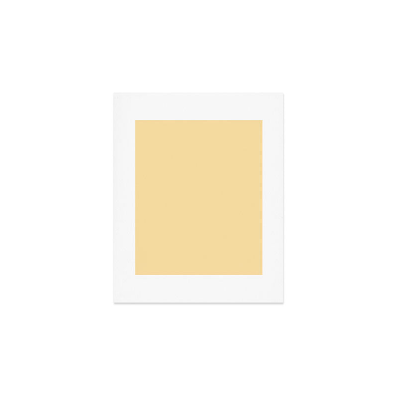 Buttercream Yellow Pastel Solid Art Print Gallery Image 1