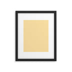 Buttercream Yellow Pastel Solid Framed Art Print Gallery Image 6