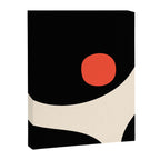 Catalan Still Life Minimalist Modern Abstract Black Orange Almond Cream Canvas Print Gallery Image 8