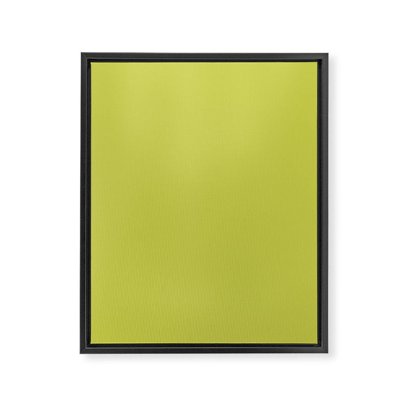 Chartreuse Solid Color Framed Canvas Print Gallery Image 8