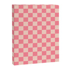 Checkerboard Check Checked Pattern in Pink and Blush Canvas Print Gallery Image 8
