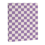 Checkerboard Mini Check Pattern in Light Purple  Canvas Print Gallery Image 8