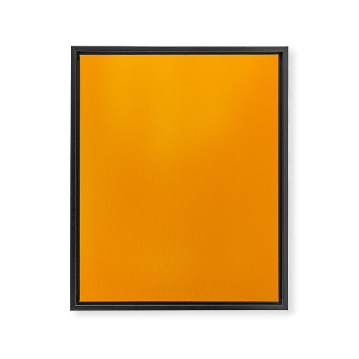 Cheerful Orange Yellow Marigold Solid Colour Framed Canvas Print Gallery Image 1