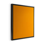 Cheerful Orange Yellow Marigold Solid Colour Framed Canvas Print Gallery Image 2