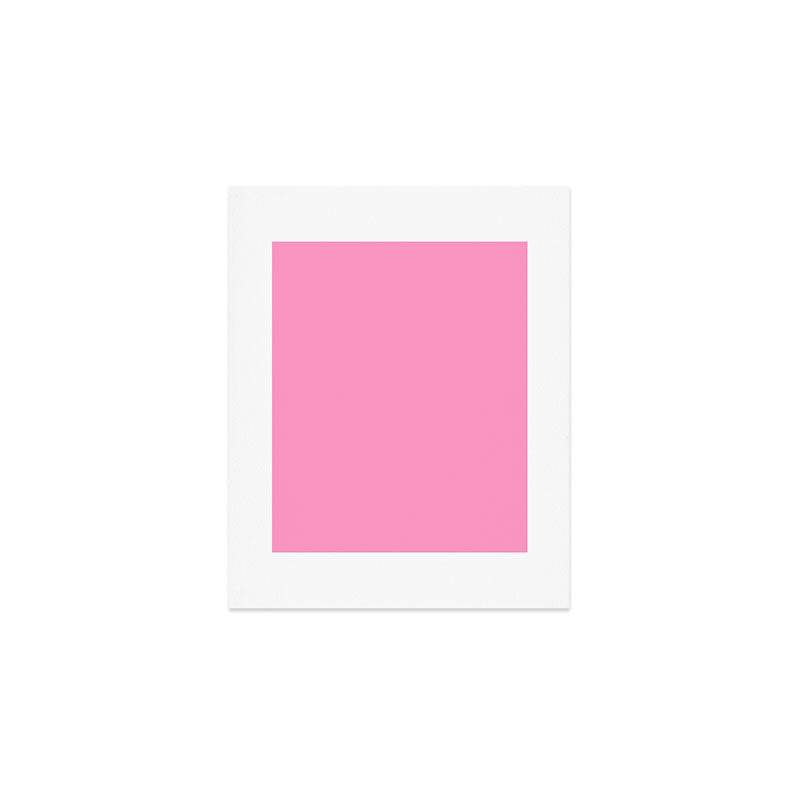 Cheerful Pink Solid Color Art Print Gallery Image 1