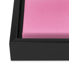 Cheerful Pink Solid Color Framed Canvas Print Gallery Image 3