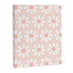 Cheerful Retro Daisy Floral Pattern in Pale Pastel Blush Pink Canvas Print Gallery Image 8