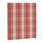 Christmas Cottage Plaid Pattern Red Pink Green Canvas Print Gallery Image 8