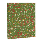 Christmas Spatter Paint in Retro Xmas Red, Cream, Gold, and Olive Green Canvas Print Gallery Image 8