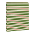 Christmas Stripes Retro Holiday Stripe Pattern in Xmas Green Red Cream  Canvas Print Gallery Image 8