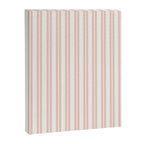 Classic Double Stripe Pattern in Pale Blush and Nearly White Canvas Print Gallery Image 8