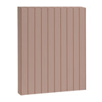 Classic Pinstripes Mocha Vertical Narrow Stripe Pattern in Brown Canvas Print Gallery Image 8