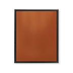Clay Solid Deep Rich Rust Terracotta Colour Framed Canvas Print Gallery Image 8