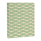 Coastal Fish Mid Century Modern Minimalist Pattern in Light Pastel Green Cream Blue Canvas Print Gallery Image 8