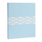 Coastal Minimalist Mid Century Modern Fish in Cool Light Blue White Brown Canvas Print Gallery Image 6