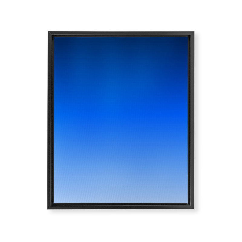 Cobalt Blue Ombre Framed Canvas Print Gallery Image 8